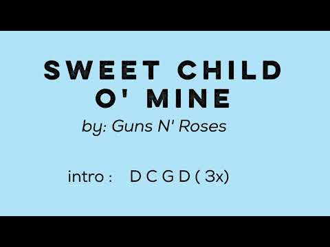 Sweet Child O' Mine - Lyrics With Chords