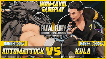 FATAL FURY: CotW ⭐ AutoMattock (TIZOC) vs KULA (RONALDO) ⭐ FF:CotW High Level Gameplay!