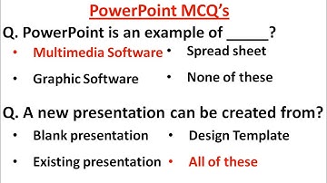 PowerPoint MCQ