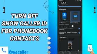 How To Turn Off Show Caller Id For Phonebook Contacts On Truecaller App screenshot 2