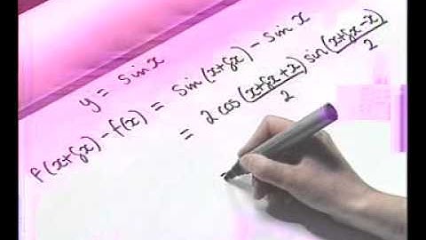 Differentiating sin(x) and cos(x) from first principles