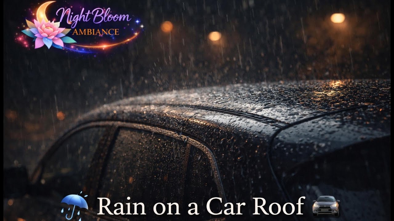 🌧 Rain on a Car Roof for Deep Sleep 🚗 Black Screen, No Ads • Relaxing Rain Sounds for Insomnia