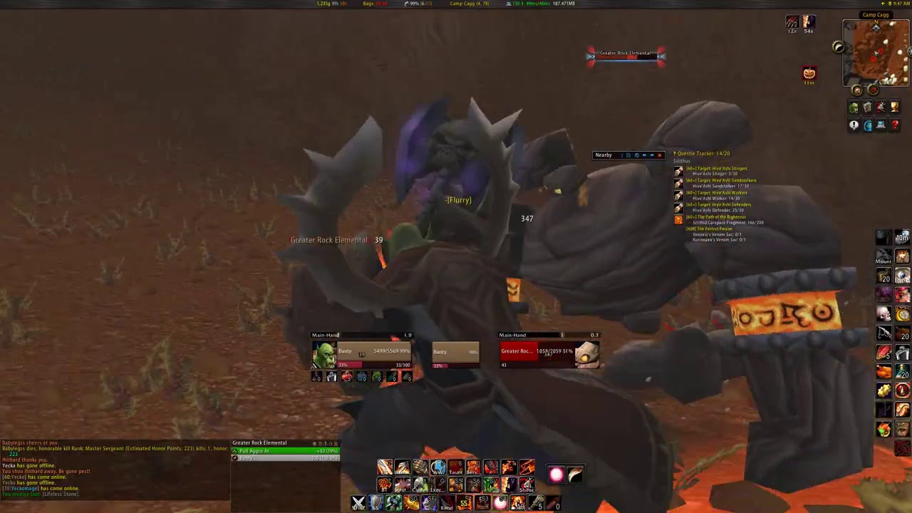 WoW Classic PvP  1HP Panic Clicking