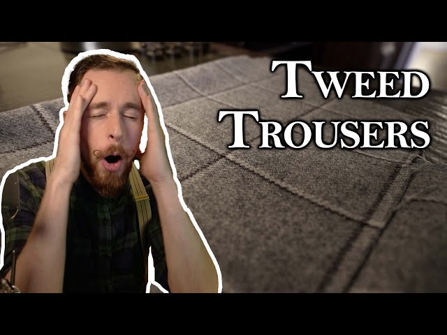✂ Tweed trousers in ONE day - sewing proper pants fast - YouTube