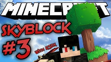 BUILDING THE NETHER PORTAL!!! | Minecraft: Skyblock - #3 (w/R3Dx)