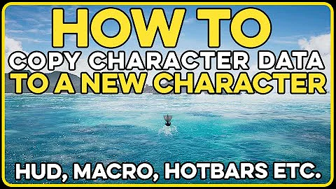 FFXIV ¬ How to copy over Character Data to a new Character (HUD/MACROS/HOTBARS...)