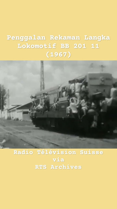 Rekaman Langka Lokomotif BB 201 11 (1967) #shorts
