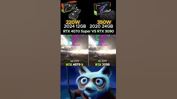 Rtx 4070 Super VS Rtx 3090 #shorts #pcgaming #pc #graphicscard #gpu #gaming #comparison