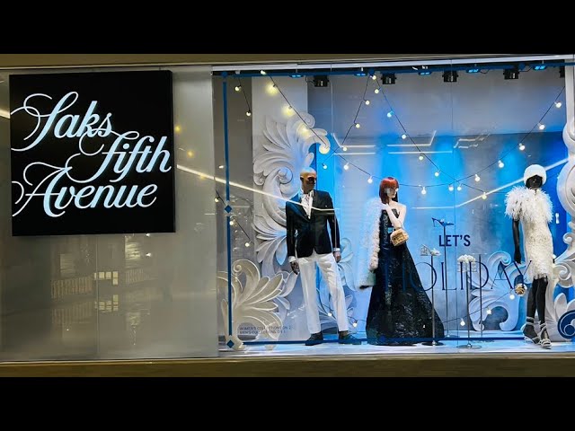 Beverly Hills Louis Vuitton and Saks Fifth Avenue Windows