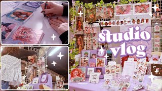 Studio Vlog ✷ new prints, diy display hack & ThoughtBubble Festival!