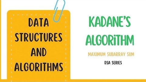  Algorithm video:🔥 Kadane’s Algorithm Made EASY – Max Subarray Sum in 1 Pass! #dsa #placement 