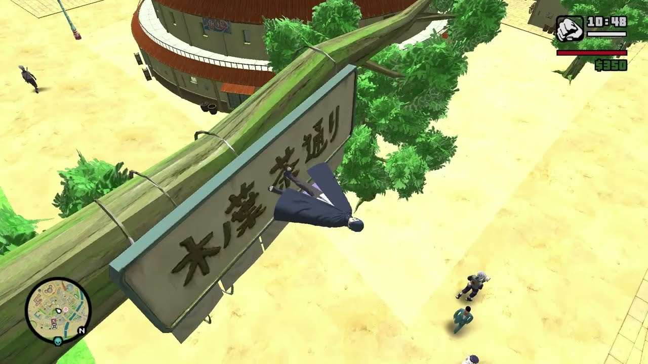 GTA SA - Chakra Naruto Wallrun Test (from Spider-Man Mod Demo-J16D)