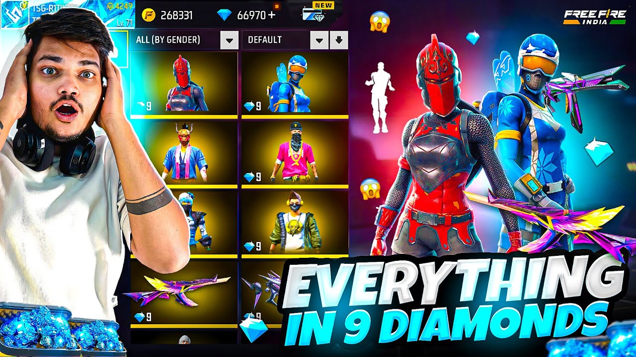Free I Got All Items For NOOB TO PRO IN 10 DIAMONDS💎 Best Even In -GARENA FREE FIRE