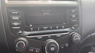 2005 Honda Accord radio code