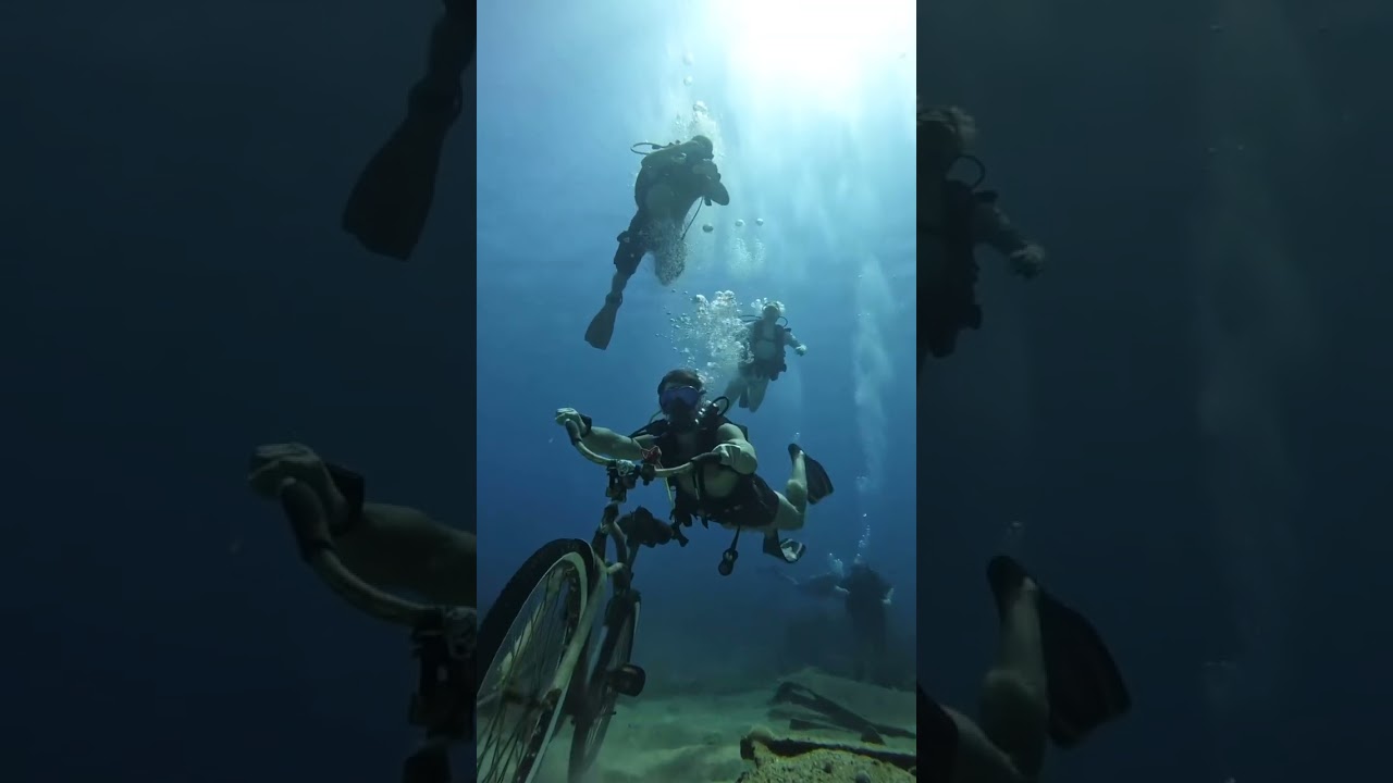 Look what I found at the ship wreck 😮 naturally it was fitness related! 