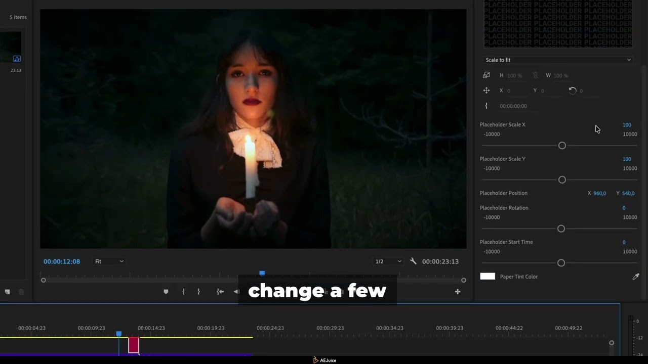 How to make paper tear transitions - AEJuice Tutorials