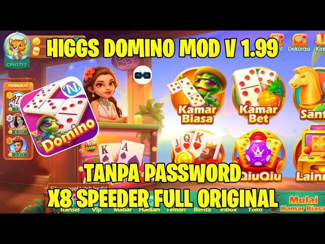 Apk Higgs Domino Mod Terbaru Versi 1.99 | Tanpa Password X8 Speeder Original class=