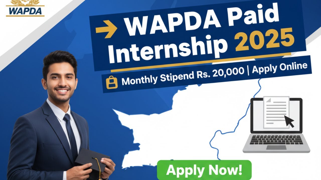 WAPDA paid internship program jobs 2025 