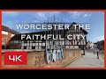 Worcester The Faithful City and a Stroll Along The Worcester to Birmingham Canal - K4 walking video