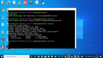 How to push python django project into Github