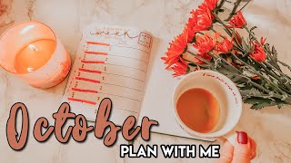 PLAN WITH ME OCTOBER 2020 Bullet Journal Set Up || Pumpkin Theme