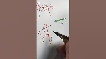 How to sign A❤️ ? |best signature #mostpopular #reels  #shorts  #trending #tiktok #viralshorts #usa