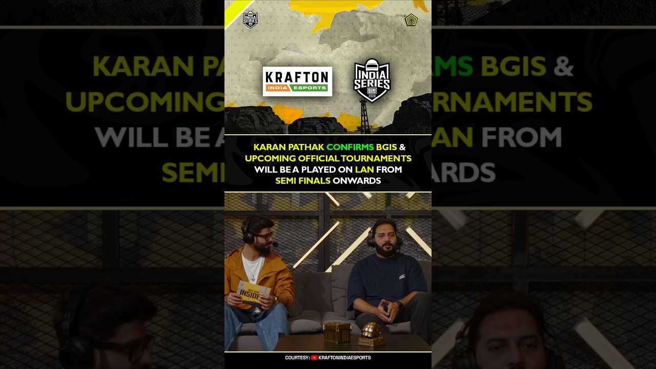 BGIS 2026 & upcoming official tournaments will be played on Lan from Semi Finals onwards 