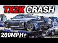 AUDI R8 CRASHES AT 200MPH AT TX2K Caught On Camera AUDI R8 CRASHES AT 200MPH AT TX2K Caught On Camera