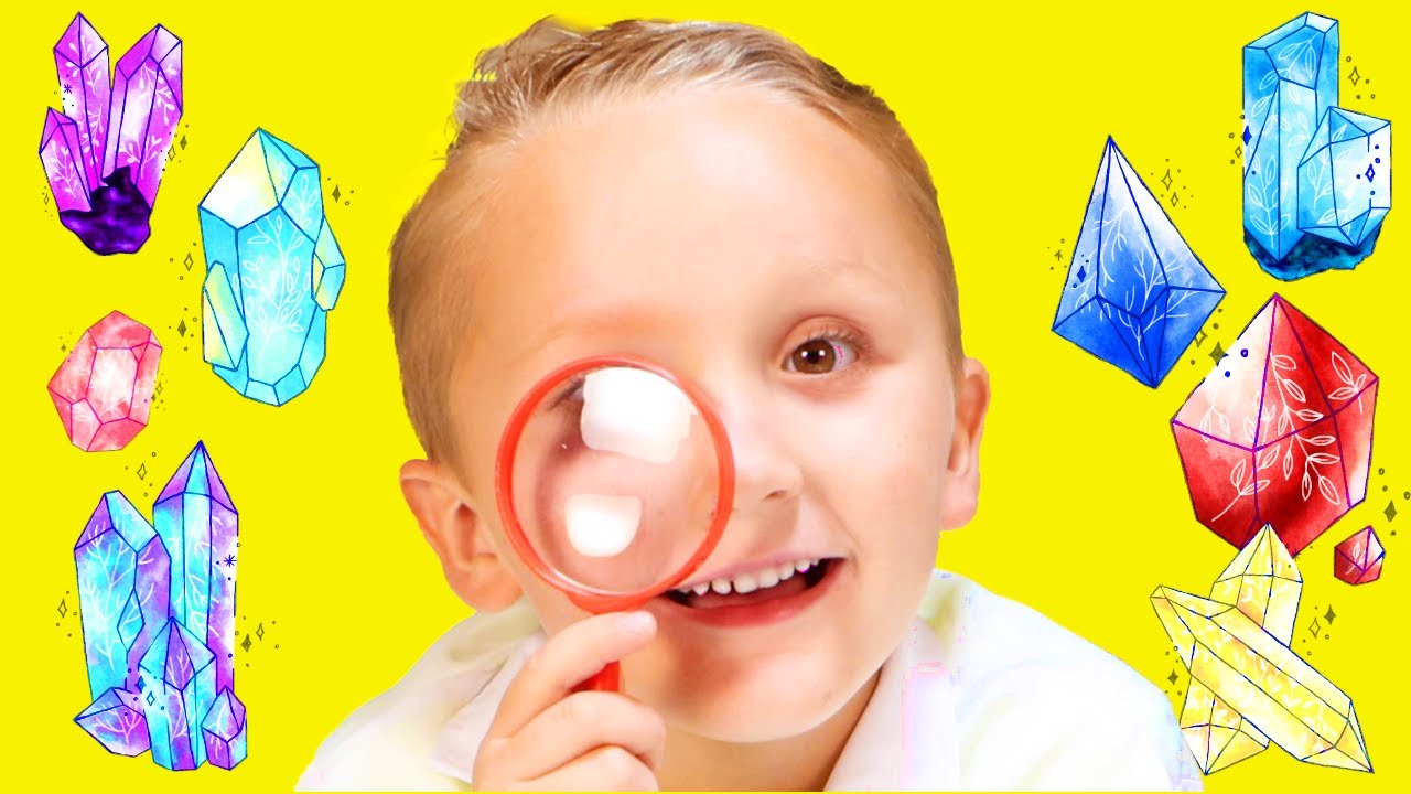 Crystal children. Scientists DIY for Kids.