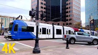 [4K] Salt Lake City, Utah, Downtown City Walk - Main St - Train View by ONE Random SCENE 581 views 2 years ago 10 minutes, 29 seconds