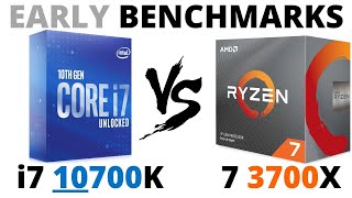 i7 10700K vs Ryzen 7 3700X [EARLY] | Ryzen 7 3700X vs i7 10700K | EARLY BENCHMARKS