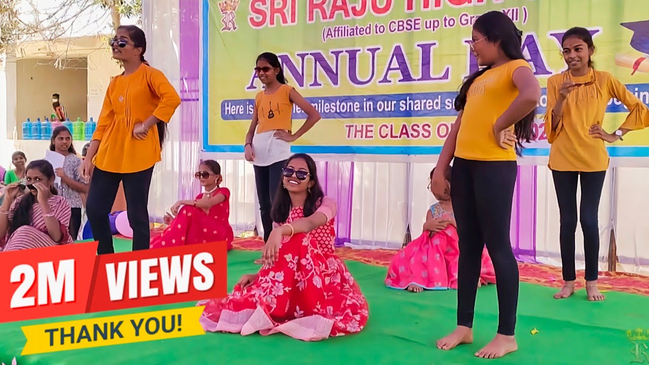 Best Dance Performed by School Girls Telugu Mix songs School Annual