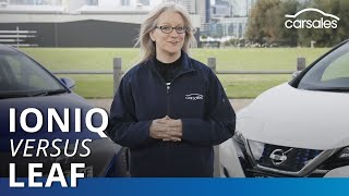 2019 Hyundai IONIQ Electric Premium v Nissan LEAF  Comparison Test | carsales