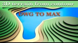 Contours to 3d model | 3D terrain from contour