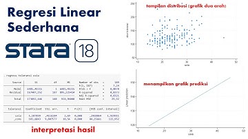 REGRESI LINEAR SEDERHANA dengan STATA (Grafik dan Interpretasi)