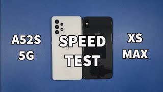 Samsung A52S 5G vs Iphone XS Max Speed Test