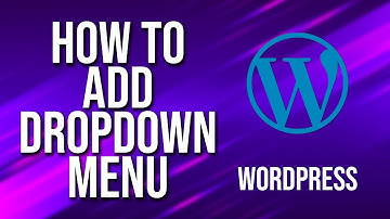 How To Add Page To Dropdown Menu WordPress Tutorial