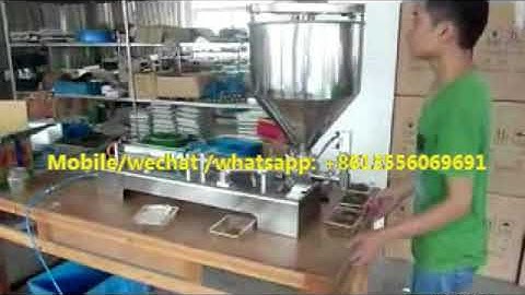 Pneuamtic piston one-head paste filling machine with mixer