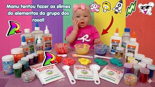 MANU TENTOU FAZER SLIME DO SEUS PERSONAGENS PREFERIDOS!!🥳🥰(será que deu certo?)