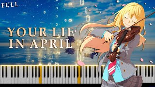 Your Lie in April OP / Shigatsu wa Kimi no Uso OP - Hikaru Nara on Piano [FREE MIDI]
