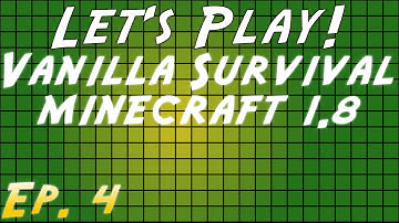 Minecraft 1.8 Vanilla Survival Series (SSP) - Ep 4 - Obsidian Generator Fail