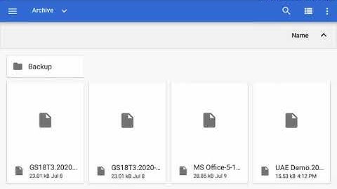 FieldGenius For Android - Backup and Restore