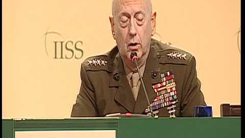 General James Mattis, Commander, US Central Command, speaks at the 7th IISS Manama Dialogue