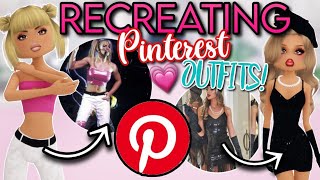 LETTING PINTEREST PICK MY OUTFITS IN DRESS TO IMPRESS PT2 | Roblox Dress To Impress