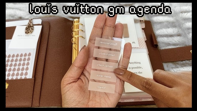 Louis Vuitton GM Agenda Update Featuring 8lotus Inserts 