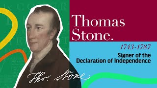 Thomas Stone | The Signers of the Declaration of Independence and the Constitution