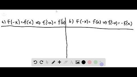 Even and Odd Functions (a) Show that the derivative of an odd function is even. That is, if f(-x)=-…