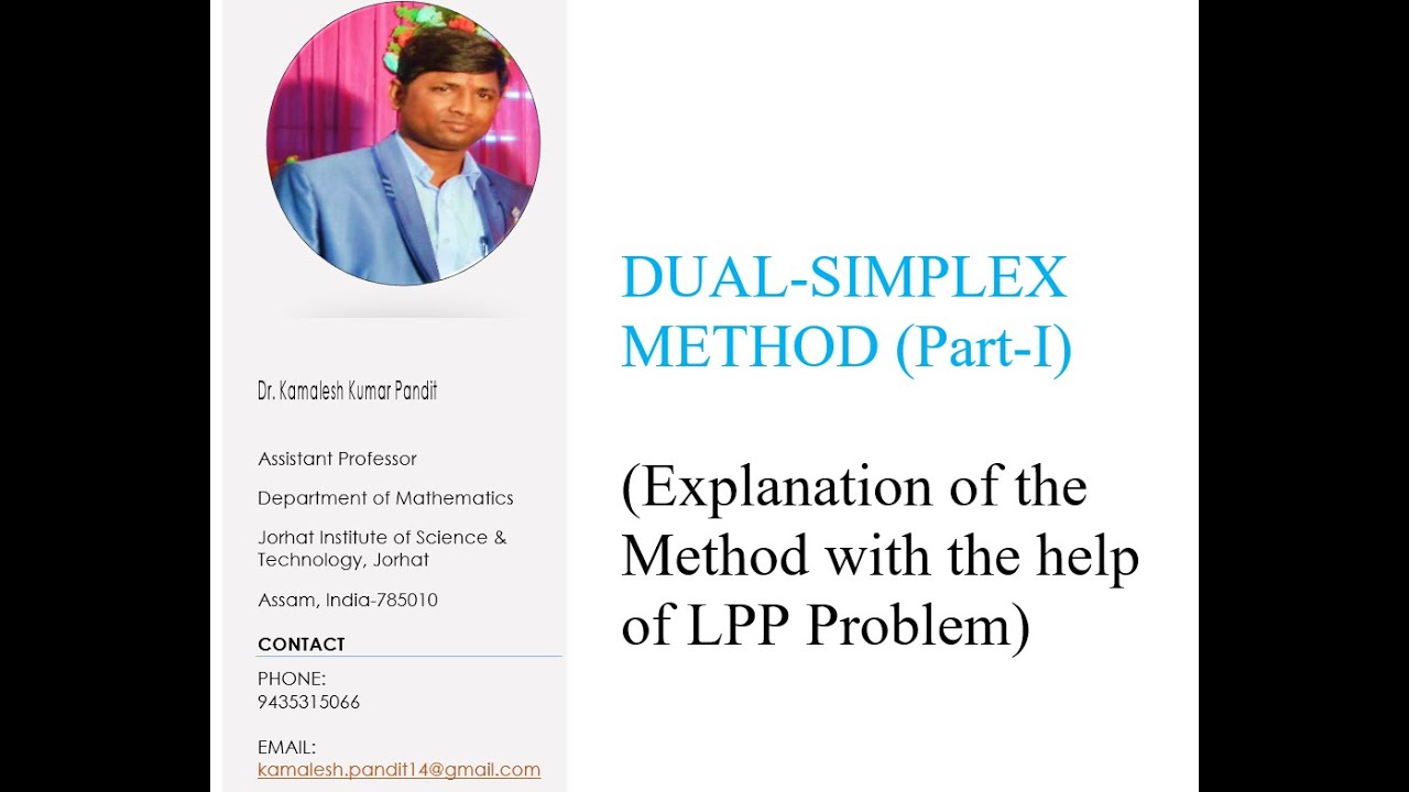 Dual simplex method part i minimization problem lpp youtube