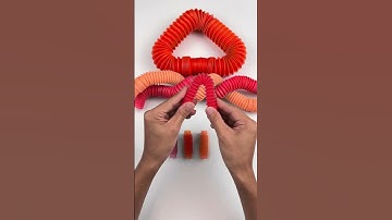 MINI Creating ASMR Crunchy Sound POP-TUBE #diy #satisfyingvideos #relaxing #oddasmr #poptubesounds