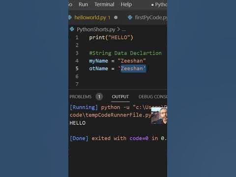 Python Short-5: String Declaration in #python #pythonprogramming # ...
